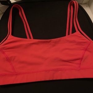 Dark orange Straight up sports bra- Lululemon